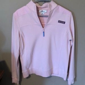 pink vineyard vines half zip